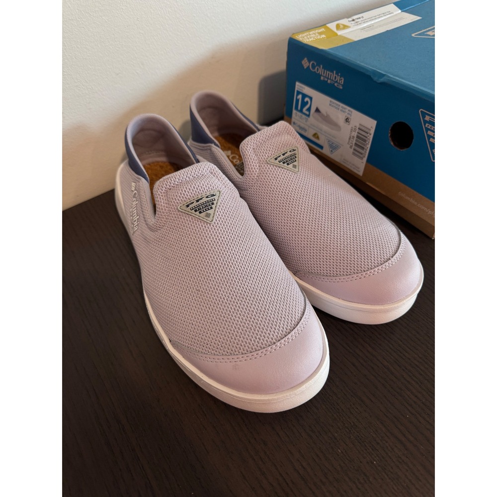 Columbia PFG Boatside Vent Women‎ 12 Purple Breathable Mesh Slip On Boat Shoes